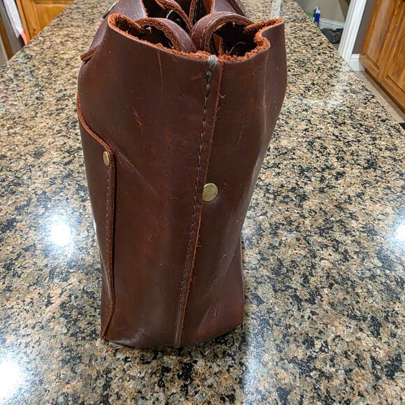 Portland Leather Mini Crossbody Tote - Picture 3 of 8